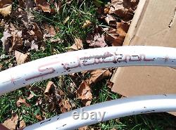 1963 Vintage Schwinn Co-Ed Ladies 26 Cruiser Bicycle White Pink Frame