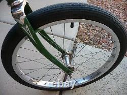 1964 April Schwinn Green Stingray Vintage Muscle Bicycle Center Stamp Wheels