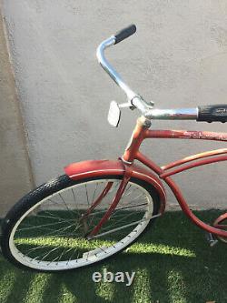 1964 SCHWINN TYPHOON Chicago Vintage Red Bicycle Survivor Bike Cruiser 26