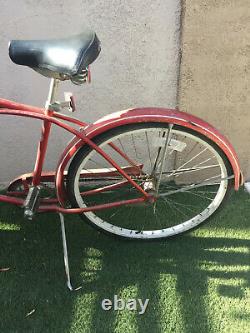 1964 SCHWINN TYPHOON Chicago Vintage Red Bicycle Survivor Bike Cruiser 26