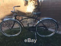 1964 Schwinn Black Tiger Cruiser Vintage Bicycle Original Unisex Adult