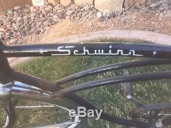 1964 Schwinn Black Tiger Cruiser Vintage Bicycle Original Unisex Adult