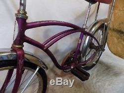 1964 Schwinn Deluxe Stingray Boys Violet/purple Muscle Bike Vintage S2 64 Early