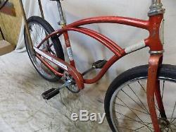 1964 Schwinn Stingray Boys Muscle Bike Vintage Solo Polo Bicycle Early Red USA