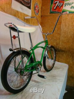 1964 Schwinn Stingray Boys Muscle Bike Vintage Solo Polo Bike Early Lime Green