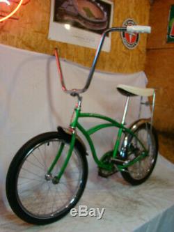 1964 Schwinn Stingray Boys Muscle Bike Vintage Solo Polo Bike Early Lime Green