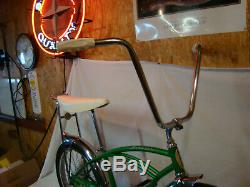 1964 Schwinn Stingray Boys Muscle Bike Vintage Solo Polo Bike Early Lime Green