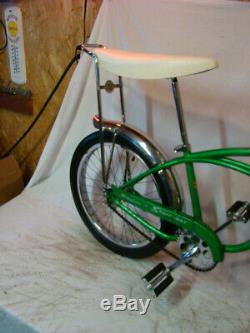 1964 Schwinn Stingray Boys Muscle Bike Vintage Solo Polo Bike Early Lime Green