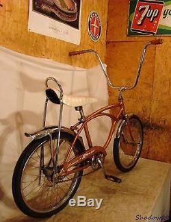 1965 Schwinn Stingray Early Coppertone Muscle Bike Banana Seat Vintage Deluxe S7