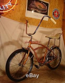 1965 SCHWINN STINGRAY EARLY COPPERTONE MUSCLE BIKE BANANA SEAT VINTAGE S7 SLIK