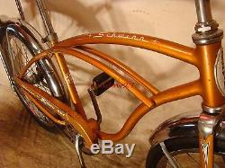 1965 SCHWINN STINGRAY EARLY COPPERTONE MUSCLE BIKE BANANA SEAT VINTAGE S7 SLIK