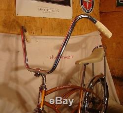 1965 SCHWINN STINGRAY EARLY COPPERTONE MUSCLE BIKE BANANA SEAT VINTAGE S7 SLIK