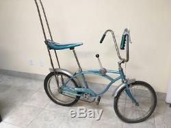 1965 Schwinn Blue Stingray Fastback 3 Speed Stik Shift Stick Vintage Bicycle