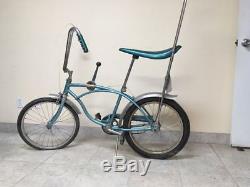 1965 Schwinn Blue Stingray Fastback 3 Speed Stik Shift Stick Vintage Bicycle