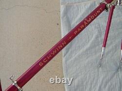 1965 Schwinn Paramount Frameset 25 Inch Campagnolo Record Parts Vintage Bicycle