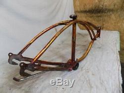 1965 Schwinn Super Deluxe Stingray J33 Muscle Bike Frame Early Vintage Bicycle