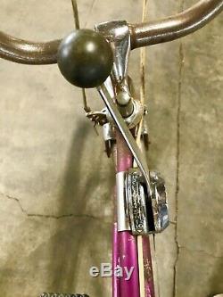 1966 SCHWINN Sting-Ray 3 speed Stick Shift Violet Purple Slick Unrestored Bike