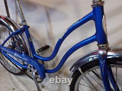 1966 Schwinn LIL Chik Fair Lady Stingray Muscle Bicycle Banana Seat Blue Vintage