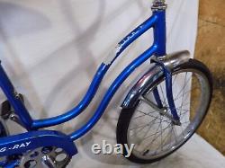 1966 Schwinn LIL Chik Fair Lady Stingray Muscle Bicycle Banana Seat Blue Vintage