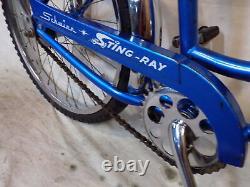 1966 Schwinn LIL Chik Fair Lady Stingray Muscle Bicycle Banana Seat Blue Vintage