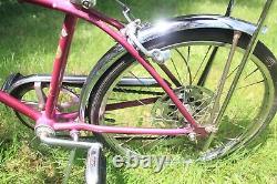 1966 Schwinn Sting-Ray Fastback bicycle, vintage muscle bike, rare violet Stingray