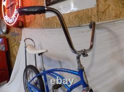1966 Schwinn Stingray Boys Banana Seat Muscle Bike Blue S7 Fastback Vintage Jr
