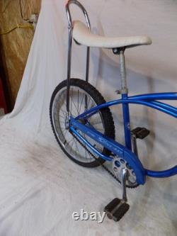 1966 Schwinn Stingray Boys Banana Seat Muscle Bike Blue S7 Fastback Vintage Jr
