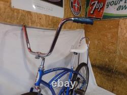 1966 Schwinn Stingray Boys Banana Seat Muscle Bike Blue S7 Fastback Vintage Jr