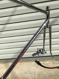 1966 Vintage Chrome Schwinn Paramount Bike Frame and Fork