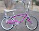 1966 Vintage Schwinn Violet Deluxe 3speed Stingray Bike S2 Wheel Cruiser Bicycle
