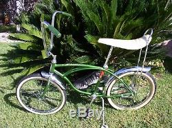 1967 Schwinn Deluxe 20 Stingray Vintage Bicycle Krate Nice Original Paint Bike