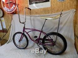 1967 Schwinn Deluxe Stingray Boys Violet/purple Muscle Bike Vintage S2+slik