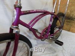 1967 Schwinn Deluxe Stingray Boys Violet/purple Muscle Bike Vintage S2+slik
