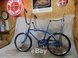 1967 Schwinn Fastback Stingray 5-speed Stik Shift Muscle Bike Blue S5 Vintage