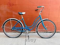 1967 Schwinn Hollywood Vintage Bicycle Blue Original Antique Cruiser Bike