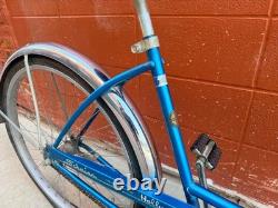 1967 Schwinn Hollywood Vintage Bicycle Blue Original Antique Cruiser Bike