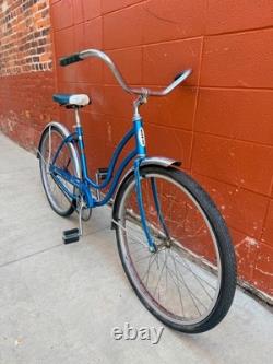 1967 Schwinn Hollywood Vintage Bicycle Blue Original Antique Cruiser Bike
