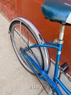 1967 Schwinn Hollywood Vintage Bicycle Blue Original Antique Cruiser Bike