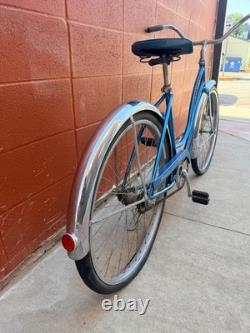 1967 Schwinn Hollywood Vintage Bicycle Blue Original Antique Cruiser Bike