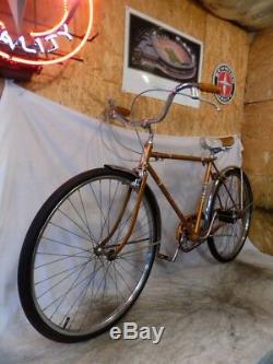 1967 Schwinn Racer Radiant Coppertone Gold Road Cruiser Bike Vintage Bicycle S5