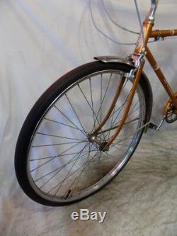 1967 Schwinn Racer Radiant Coppertone Gold Road Cruiser Bike Vintage Bicycle S5