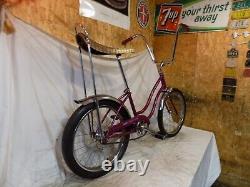 1967 Schwinn Slik Chik Stingray Violet Muscle Bike S2 Early Banana Seat Vintage