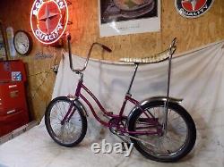 1967 Schwinn Slik Chik Stingray Violet Muscle Bike S2 Early Banana Seat Vintage