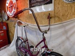 1967 Schwinn Slik Chik Stingray Violet Muscle Bike S2 Early Banana Seat Vintage