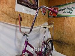 1967 Schwinn Slik Chik Stingray Violet Muscle Bike S2 Early Banana Seat Vintage