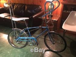 1967 Schwinn Stingray Fastback Bicycle 5 Speed Blue Vintage