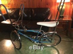 1967 Schwinn Stingray Fastback Bicycle 5 Speed Blue Vintage