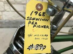 1968 Classic Vintage Schwinn Pea Picker Krate Stingray Muscle Bike Survivor