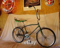 1968 Schwinn Fastback Stingray Muscle Bike Krate Vintage! Green Banana Seat S6
