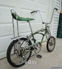 1968 Schwinn Pea Picker Krate Bike Vintage Stingray Banana Seat Stik S2 Muscle